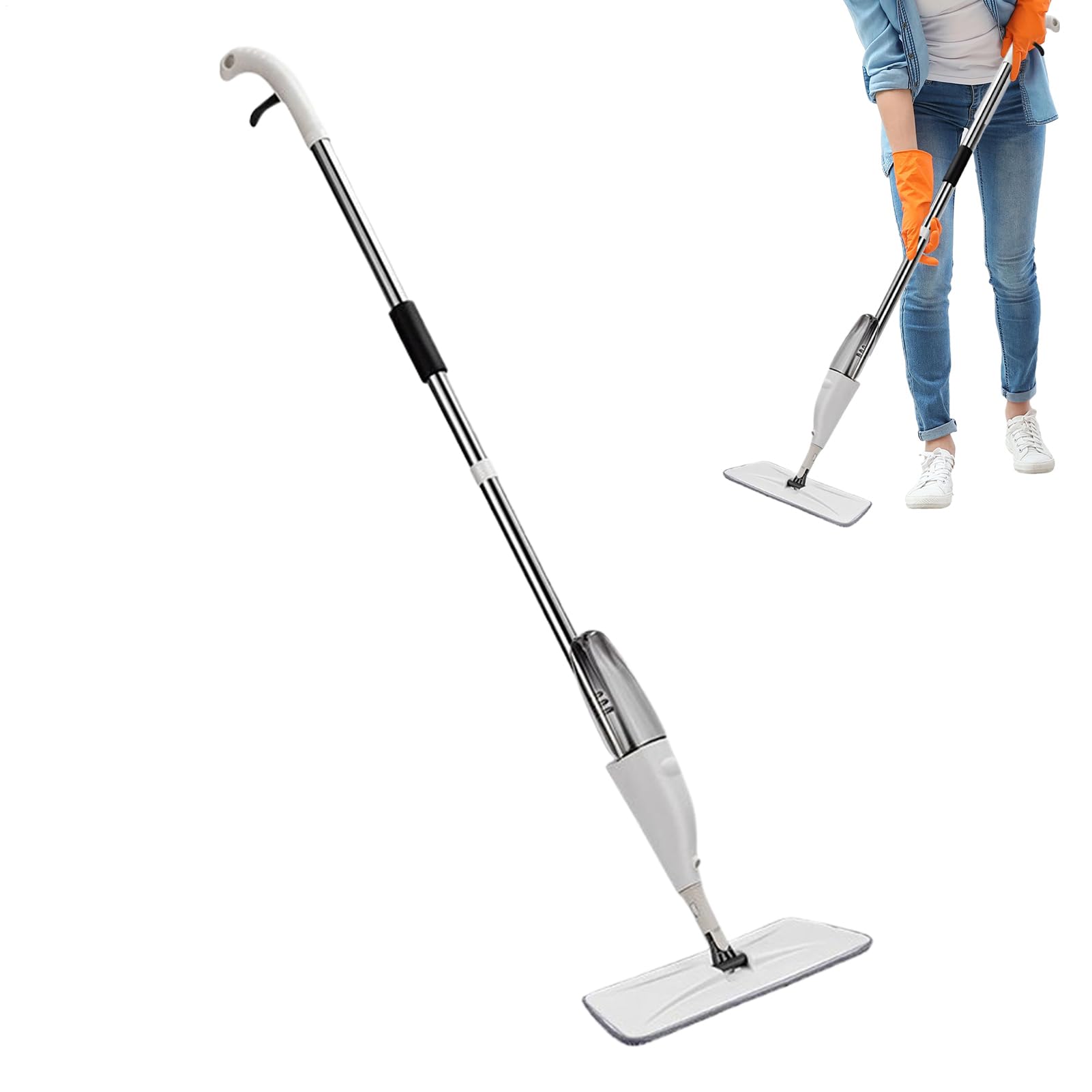 Serpillière avec pulvérisateur pour sol en bois : outils de nettoyage réutilisables et efficaces