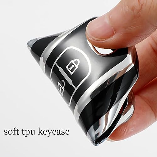 Miniatura 6 de ontto Llavero de coche para Cadillac 2020 en adelante, elegante funda inteligente para llave remota, bolsa de TPU suave para llaves Escalade CT4 CT5