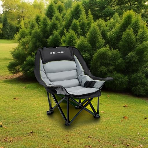 Dowinx Heavy-Duty 600D Oxford Cloth Adjustability Oversized Camping Chair