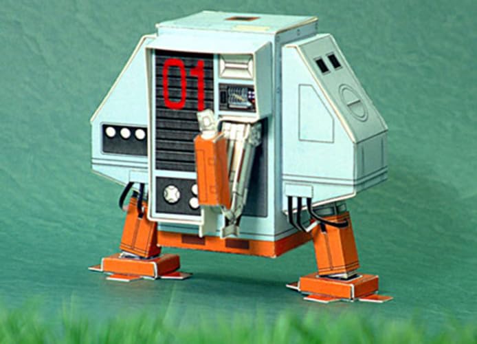 NZPOST Silent Running Robot Drone Dewey Huey Louie DIY Handcraft Paper Model Kit - Image 2