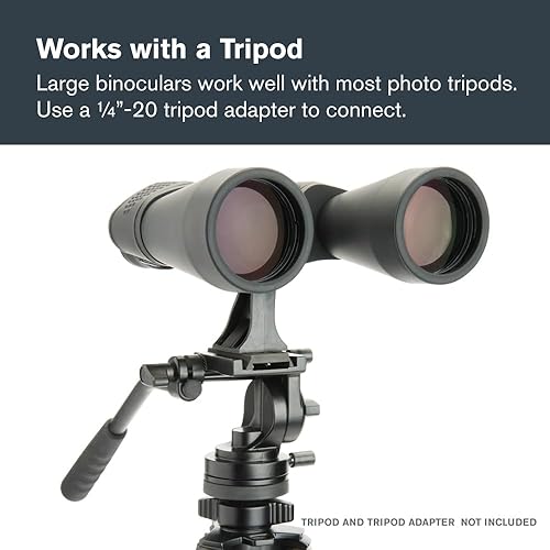Miniatura 8 de Celestron SkyMaster binoculares grandes de 15 x 70 con trípode para adaptar