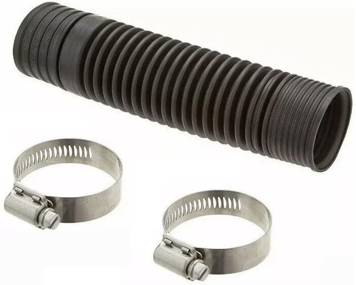 285871 Washer Tub To Pump Hose W/Clamps Fits for Whirlpool Kenmore 285871VP, 3951449, 3950340, 62731, 85270, 907866, AH334685, EA334685, PS334685, W10116973