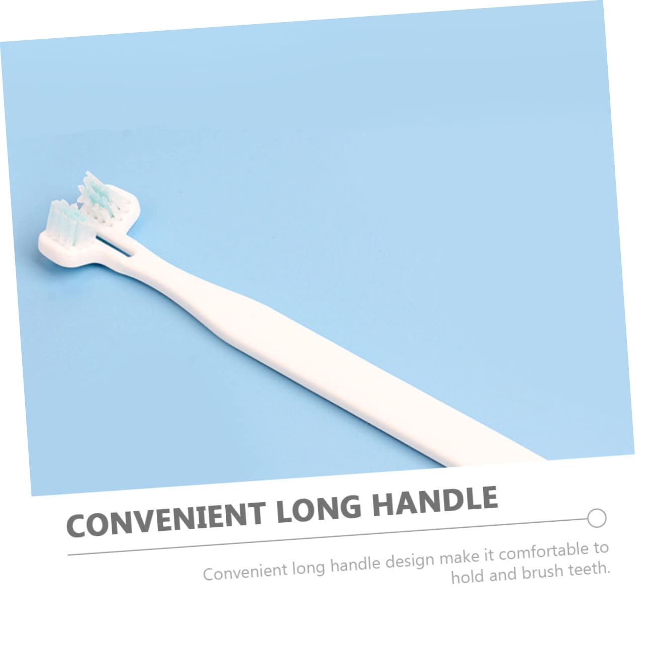 HOLIDYOYO Cat Accessory Dog Toothbrush Double-Head Pet Toothbrush Pen Easy to Use