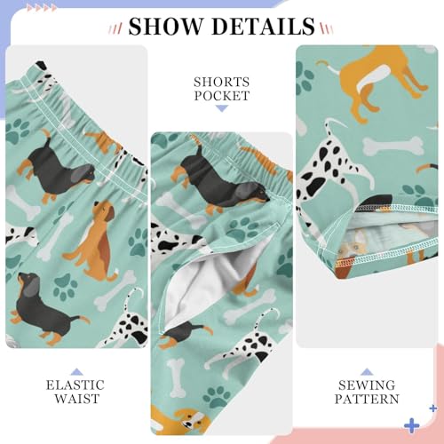 Cute Dogs Bones Paws Boys Pants for Kids Jogger Pants with Pockets S-XL4