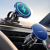 LISEN for Magsafe Car Mount Charger, 15W Wireless Car Charger for iPhone [Powerful Magnets] Universal Phone Holder for car Fits iPhone 15 14 13 12 Magsafe Case