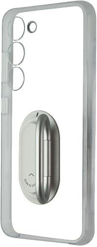 Samsung Funda transparente para teléfono Galaxy S23, funda protectora con agarre, soporte, claridad premium, montaje desmontable para accesorios,