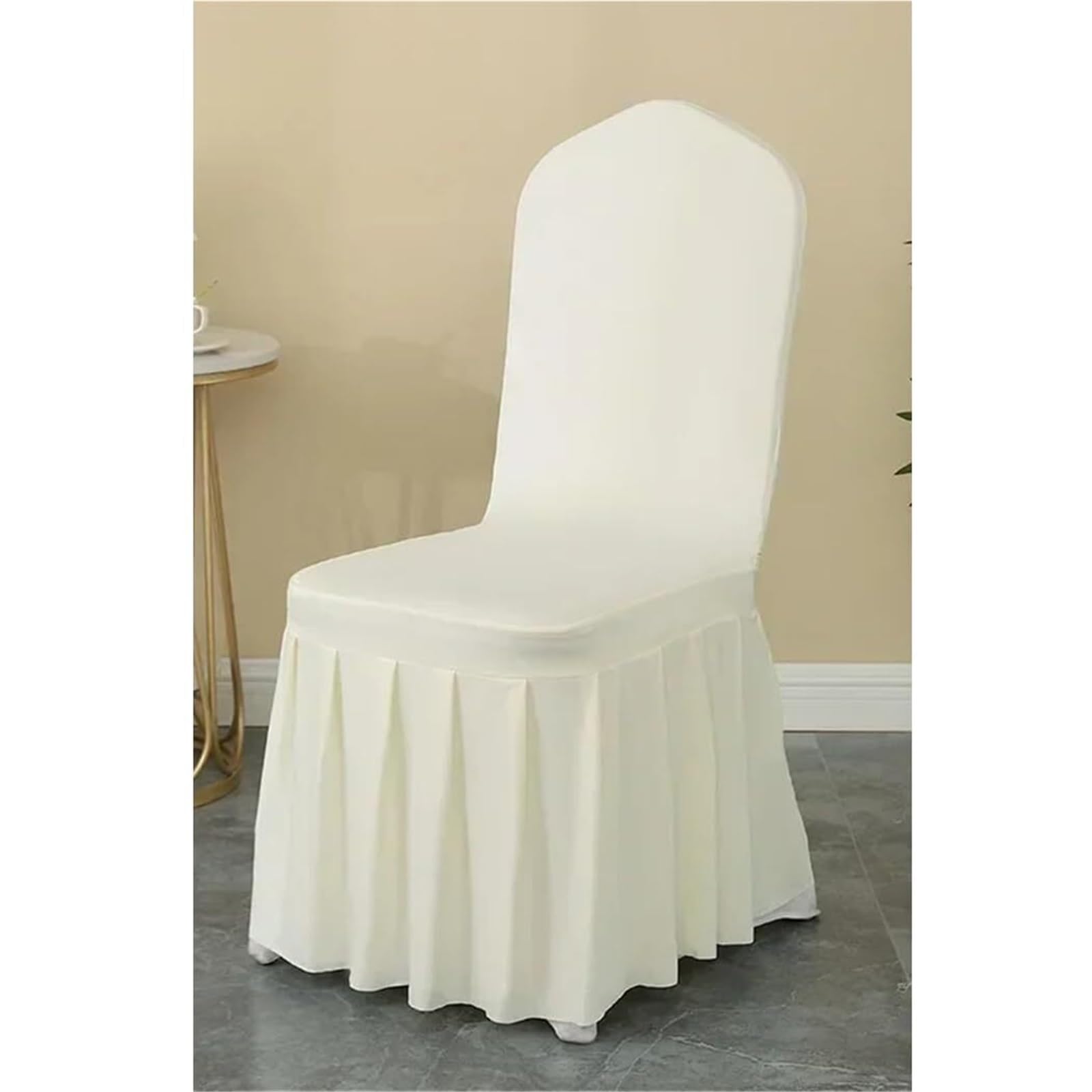 Fundas de sillas para comedor elasticas plisadas PBTMCD de cobertura total pack de 10 unidades color 21