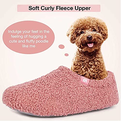 Pantoufles en mousse à mémoire de forme bouclée et légères - 3