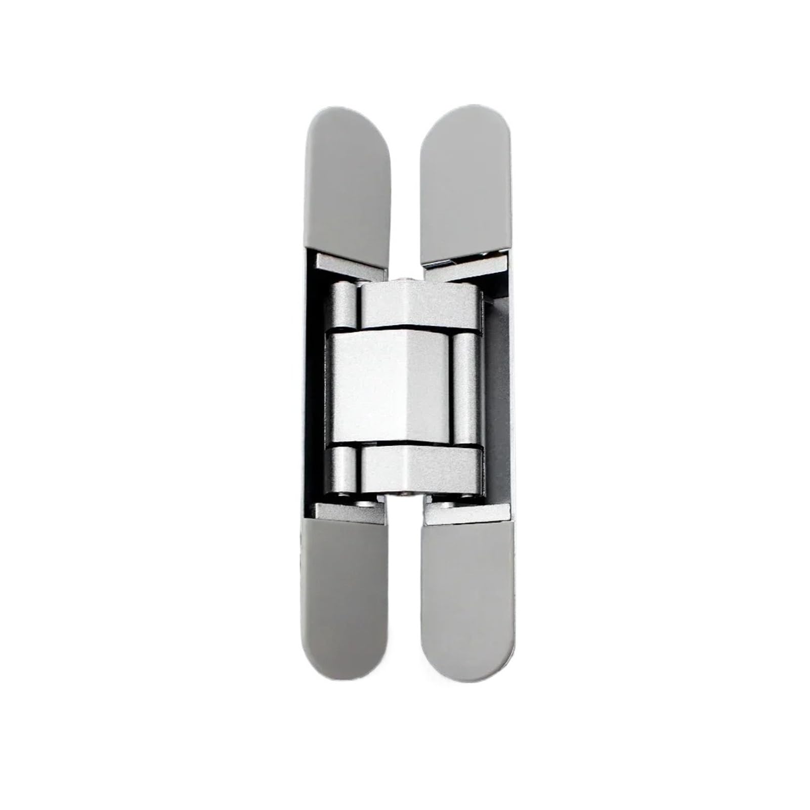 Foelanne Silver Zinc Alloy Interior Wood Door Invisible Hinge
