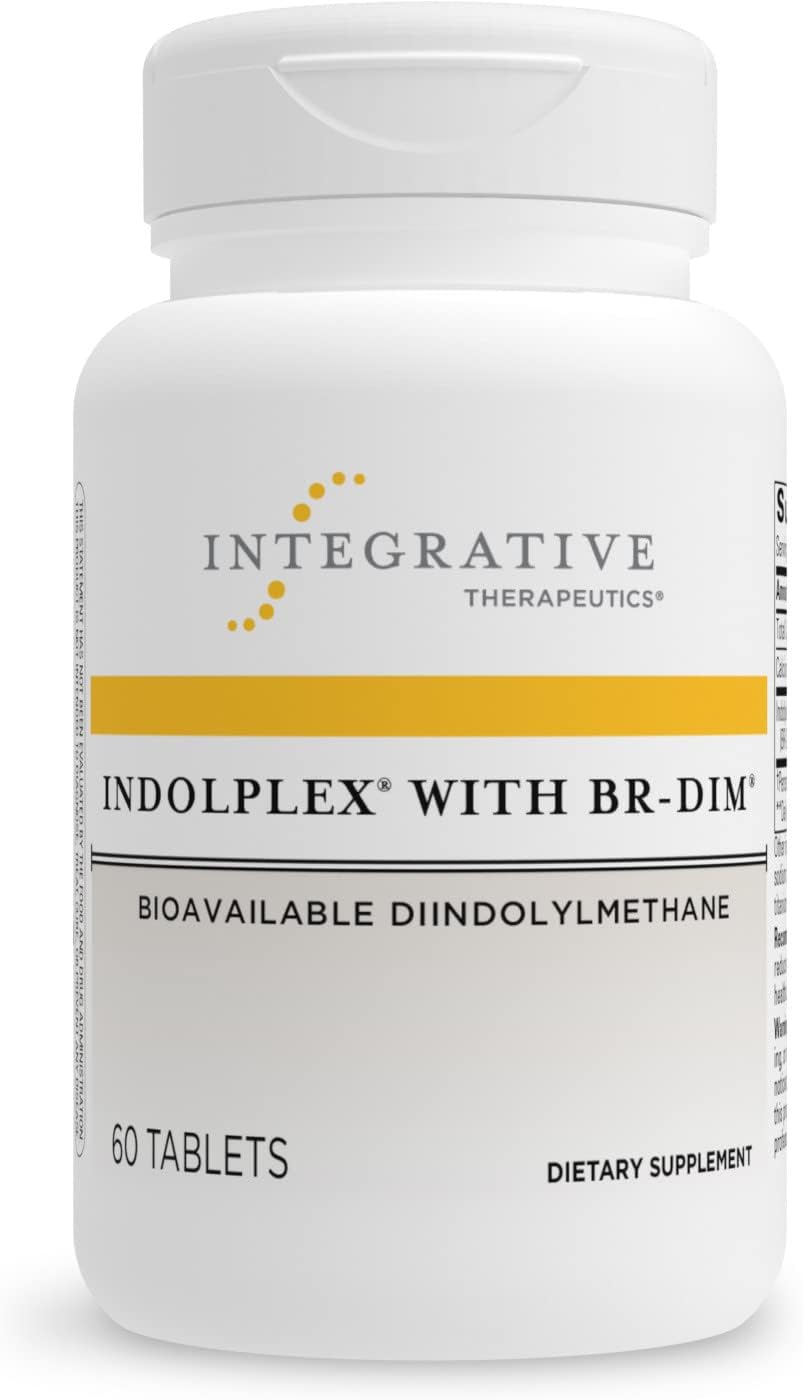 Integrative Therapeutics Indolplex with DIM - Bioavailable Diindolylmethane - Supports Healthy Estrogen Metabolism* - Contains Calcium - Gluten Free - Dairy Free - Vegan - 60 Tablets