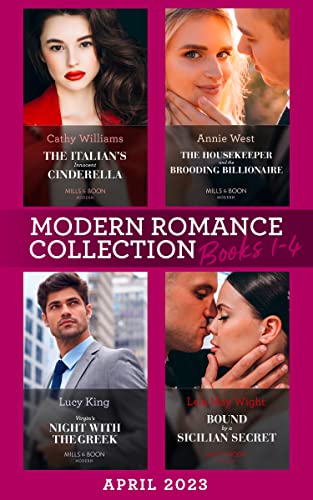 Modern Romance April 2023 Books 1-4: The Italian's Innocent Cinderella