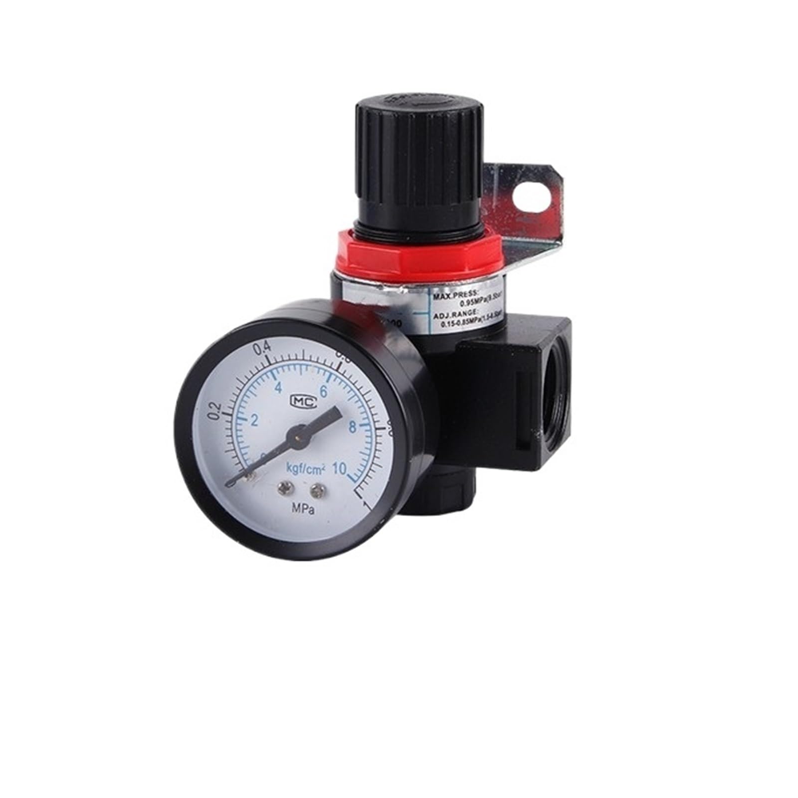 HYUJNAFZR AR2000 G1/4 Mini Air Pressure Regulator Adjustable Pneumatic Pressure Reducing Valve with Pressure Gauge Suitable for Compressor AR1500 BR4000 10bar