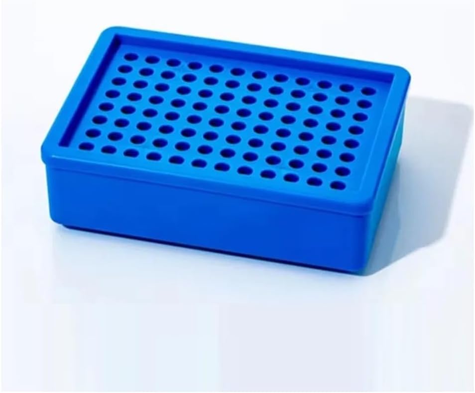 Lab Instruments Equipment Centrifugal Tube Ice Box Low Thermostat Plastic Tube Box 0.2ml 0.5ml 1.5ml 2ml 96 Holes(Style1)