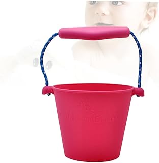 INOOMP Beach Toy Outside Toy Collapsible Sand Toys for Beach Collapsible Beach Bucket Toy Bucket Collapsible Bucket with Handle Sand Bucket Folding Bucket Child Outdoor Fishing Bucket