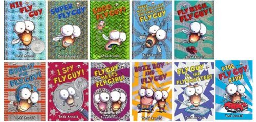 Fly Guy Complete Collection Series Set Books 1-11 (#1 Hi! Fly Guy, #2 Super Fly Guy, #3 Shoo, Fly Guy!, #4 There Was an Old Lady Who Swallowed a Fly Guy, #5 Fly High, Fly Guy!, #6 Hooray For Fly Guy, #7 I Spy Fly Guy, #8 Fly Guy Meets Fly Girl, #9 Buzz Boy and Fly Guy, #10 Fly Guy vs The Flyswatter, #11 Ride, Fly Guy, Ride)