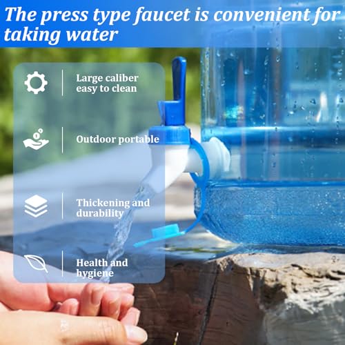 Récipient d'eau avec robinet de 2 gallons pour camping - 4