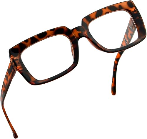 Miniatura 7 de Eyekepper Gafas de lectura elegantes para mujer - Lectores cuadrados de gran tamaño transparentes +2.75