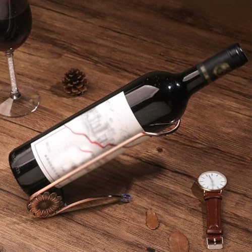 Soporte para botellas de vino de metal 21x12x10cm miniatura 5