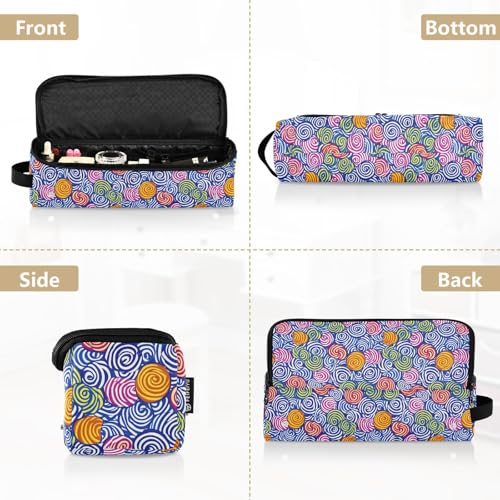 Swirl Candies Bolsa de Viaje para Herramientas de Cabello, Estera Resistente al Calor para Planchas, Rizador y Organizadora Portátil miniatura 5