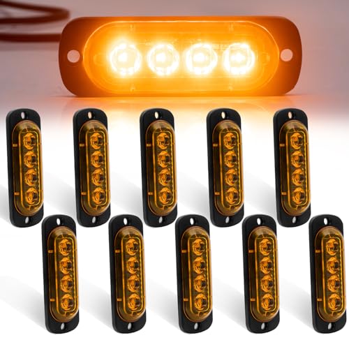 Luces de gálibo 12V 24V con señalización ámbar impermeable para remolque caravan y camión