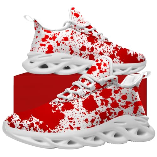 Men's Women's I'm Fine Shoes Bloody Sneakers Running Walking Tennis Shoes4