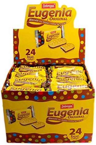Romanian - Eugenia Original Hamper Biscuits with Cocoa Cream - Box of 24 Packs