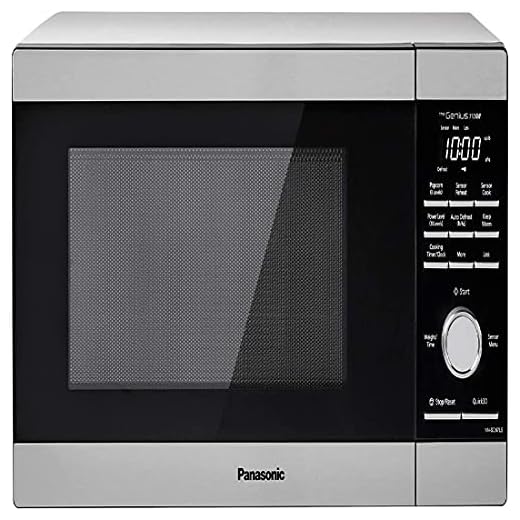 Panasonic NN-SD67LS Countertop Microwave Oven, 1100 Watt with Genius Sensor Cook and Auto Defrost, 1.3 cft, Popcorn Button Stainless Steel (Renewed)