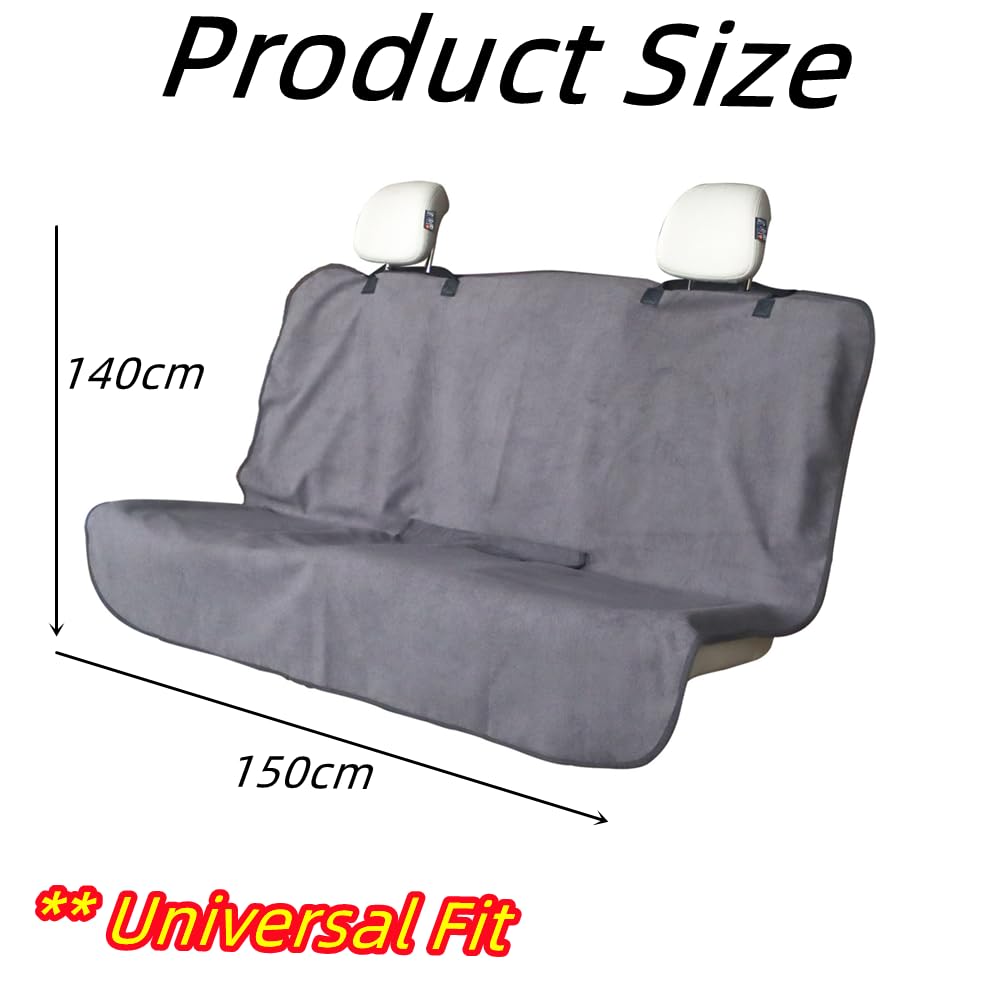 Coprisedili Posteriori Universali Auto 150x140 cm Impermeabili Grigio