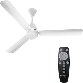 Crompton Energion Hyperjet 1200mm (48 inch) Ceiling Fan, (Opal White), Pack of 1