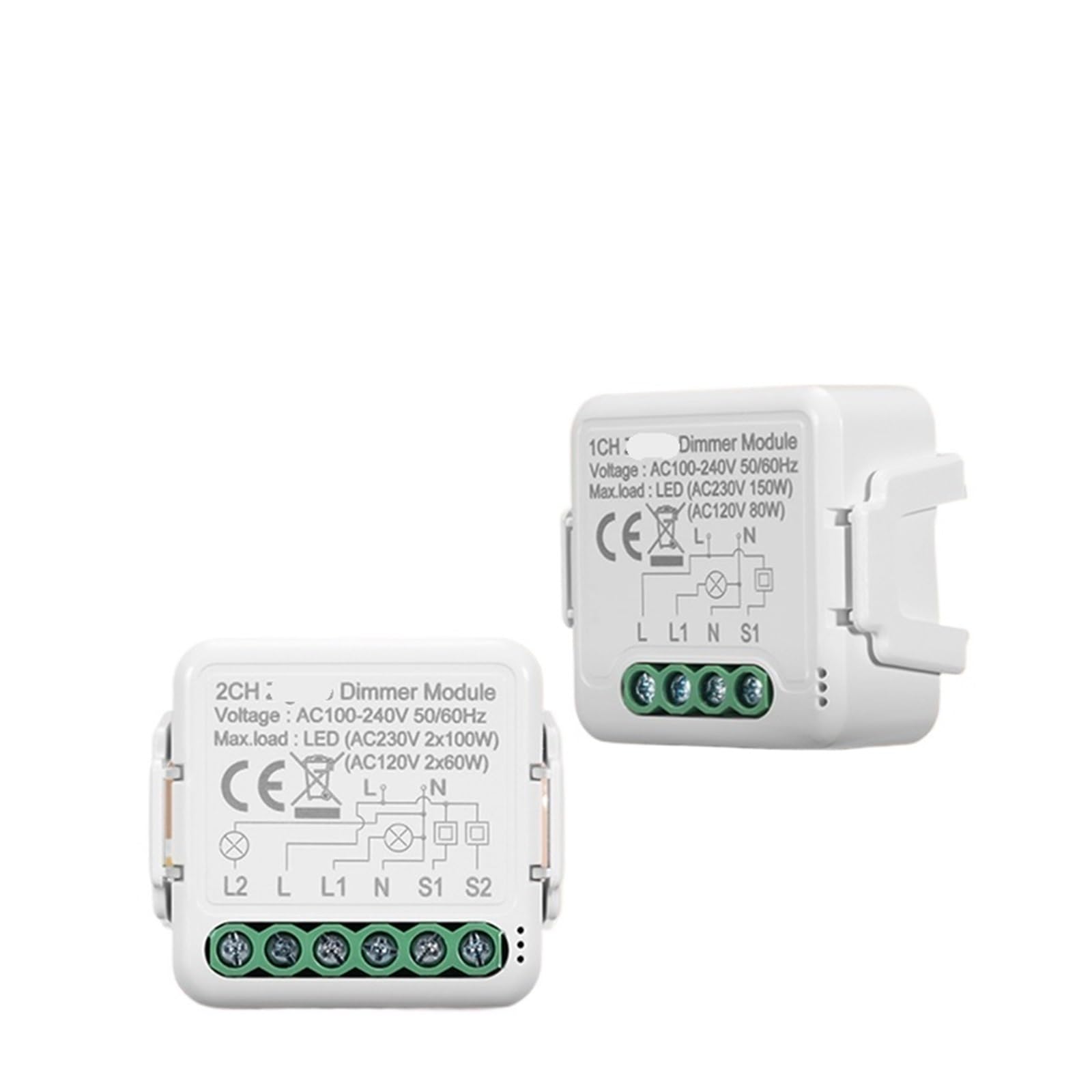1 Uds 100~240V 50/60Hz 3,0 módulo de interruptor de atenuación interruptor de luz inteligente(1 Gang)