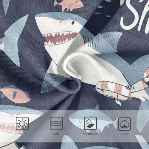 Wusikd Sharks Girls' Underwear Cotton Beach Girls Briefs Soft Toddler Underwear 2T3