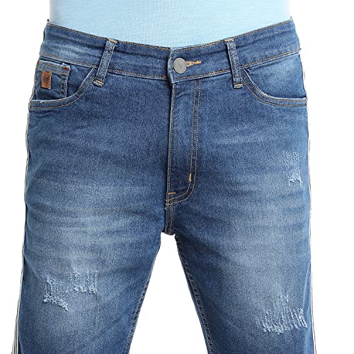 Image of CAHOOT Men's Denim Jeans for Regular Wear | Denim Fabric | Slim Fit | Jeans Crafted with Comfort Fit and High-Performance for Everyday Casual Wear
