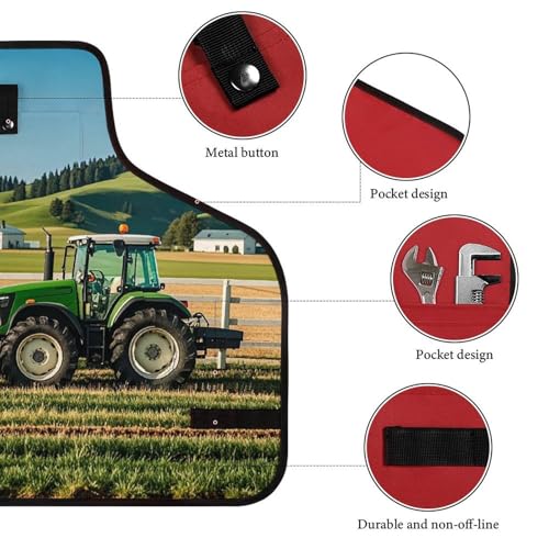 Delantal de trabajo con bolsillos ajustable unisex miniatura 3