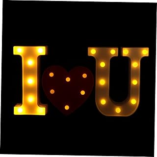Hoement 3 Lámparas Led De Alfabeto Para San Valentín Decoración De Romántica y