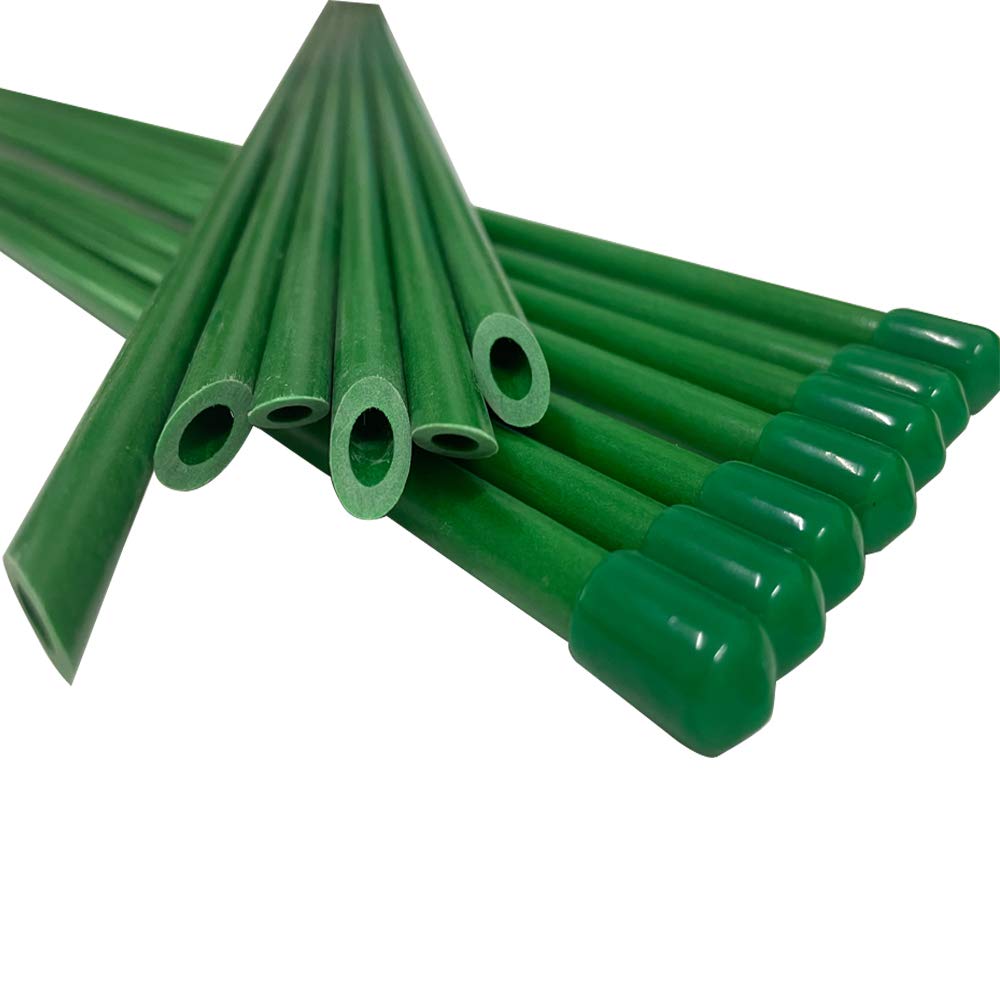 YOYORUN Estacas de jardín de 1,5 m, estacas de tomate, material de fibra de vidrio, resistente y duradero, nunca se oxida, paquete de 20