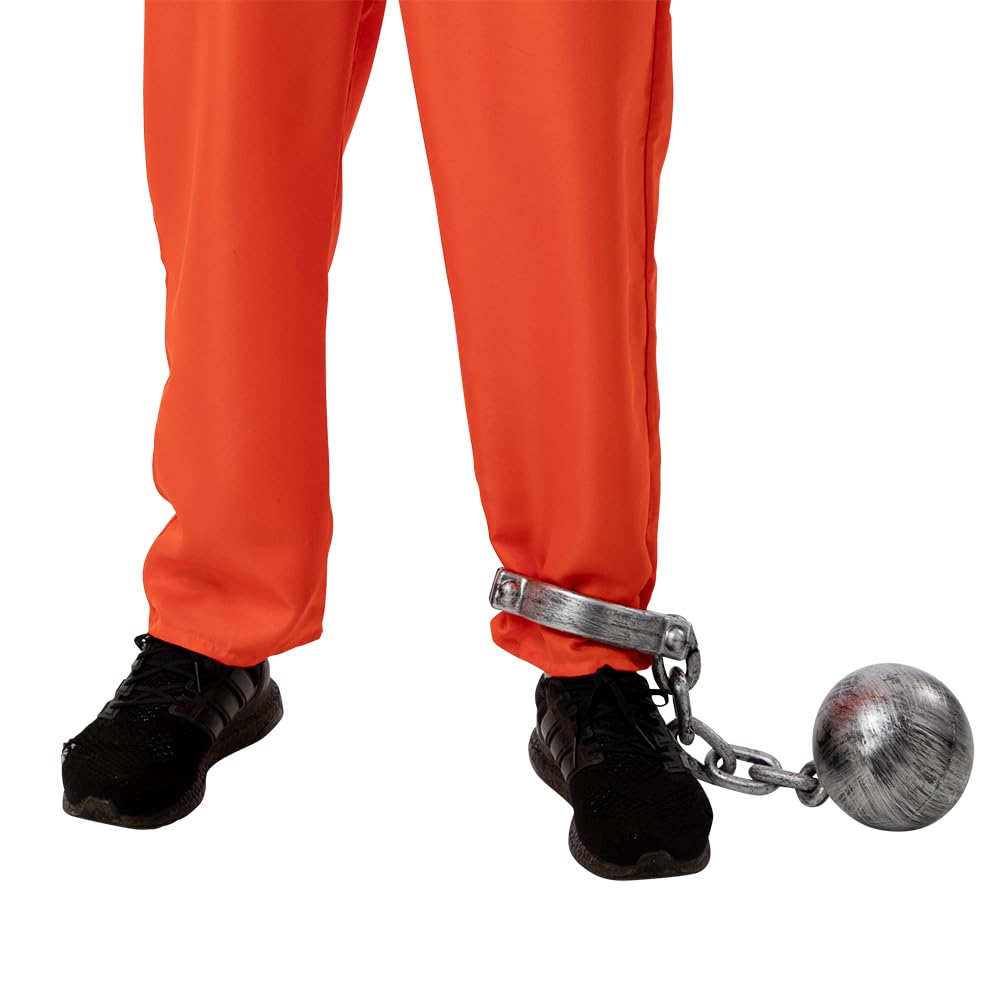 Wicked Costumes Convict Ball & Chain Accessory Fancy Dress Accessory, Silver - Image 2
