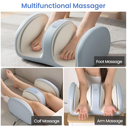 Image of TISSCARE Shiatsu Foot Massager with Heat, Ideal for Feet & Calves, Gift for Men and Women