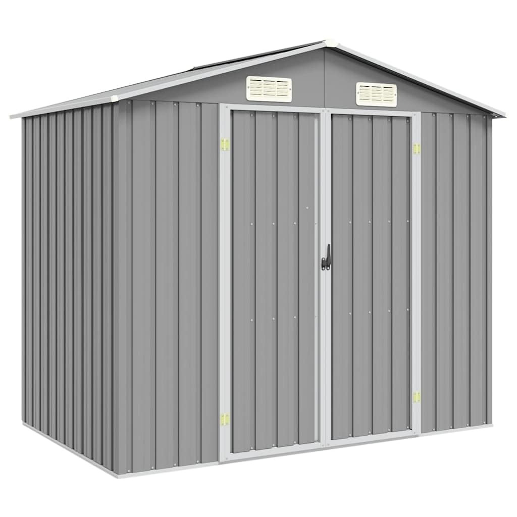 VidaXL Gerätehaus, Gartenhaus Hellbraun 191x215x198 Cm Verzinkter Stahl