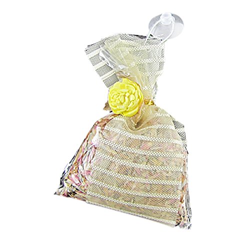 Sachet decorativo de rosa con organza para auto miniatura 1
