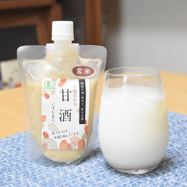 Amazon.co.jp: いずも美人 玄米 甘酒 有機 JAS認証 米麹 無添加 砂糖不