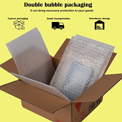 Yeazhen 25Pcs 8X10 Inch Bubble Pouch Bags, Clear Shockproof Foam Bags For Shipping Fragile Item, Protective Bubble Pouch Wrap Double Walled Cushioning Bags For Moving, Packing And Shipping #TOP7