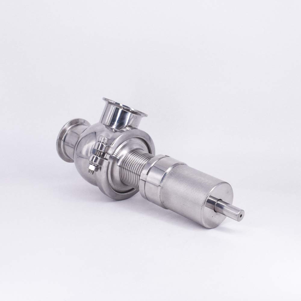 Rura 76 mm X 3 "Potrójny zacisk Regulowany zawór bezpieczeństwa nadmiarowy ciśnienia Sanitarny SUS 304 Stal nierdzewna Płynny gazowy produkt do parzenia