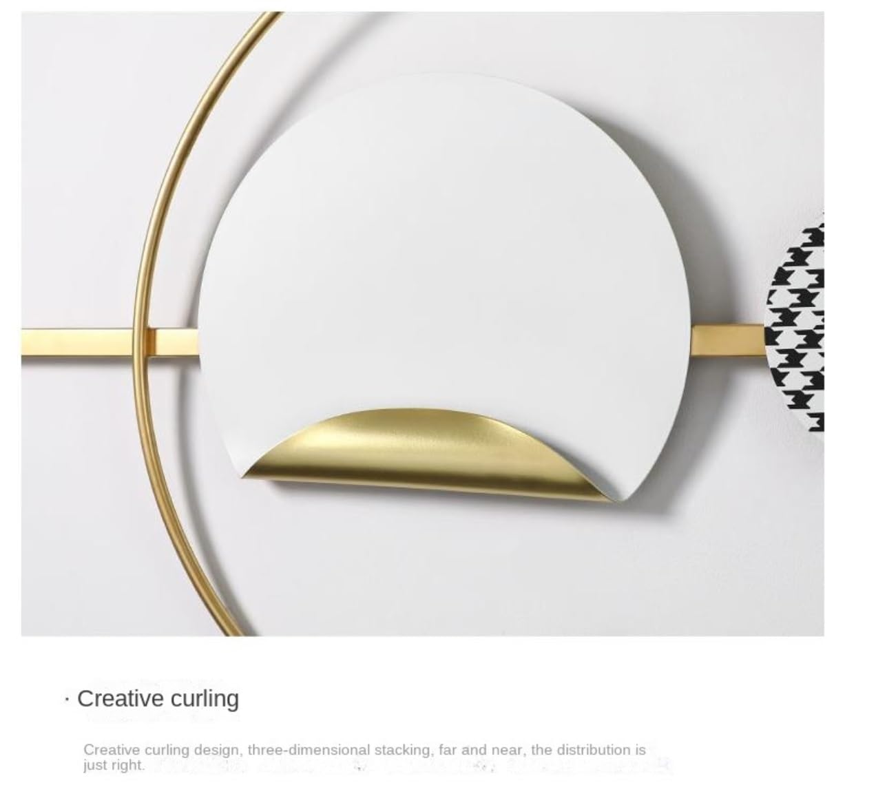 AZHKJKZH Decoración Pared Arte De Pared Metal, Decoración Grande, Escultura Lujo Moderna, 3D Para Sala Estar, Comedor Y Dormitorio Adornos Hogar