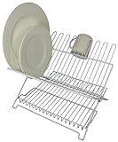 Better Houseware 1483 Junior Folding Dish Rack, White