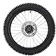 ZDETGU 17 Zoll Dirt Bike Frontrad Reifenbaugruppe 70/100-17 2,75-17 mit 15 Mm Achsen 190-mm-Bremsrotor für Pit Dirt Bike