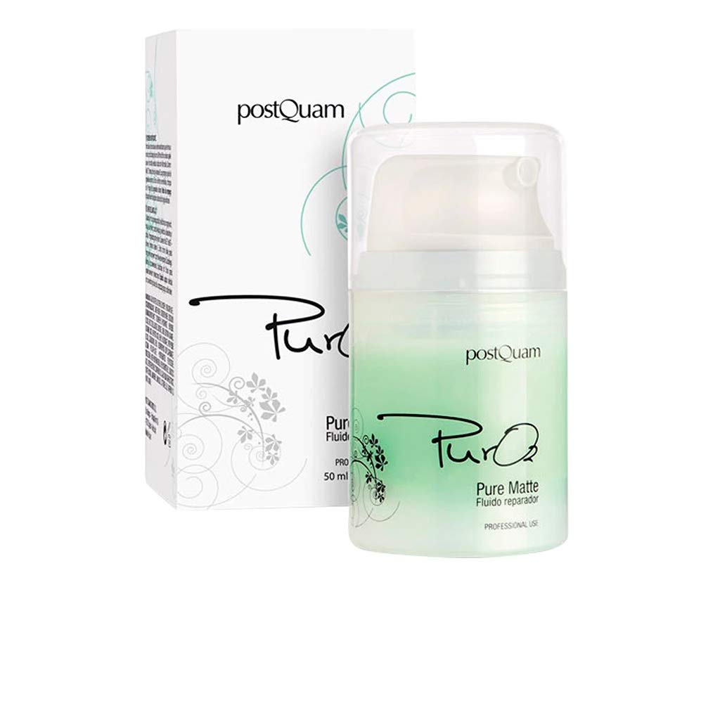 postQuam PROFESSIONAL Pure Matte Liquid Repair 50ml - Skin Care - Beauty - Ideal - Daily Use - Matifying Solution That Attenuates Stains, Glosses And Redness On Your Skin - Spain
