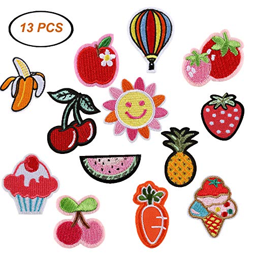 ARTEM Baby Iron On/Sew On Patch Embroidered Badge Patch with Fruit Flower Motif