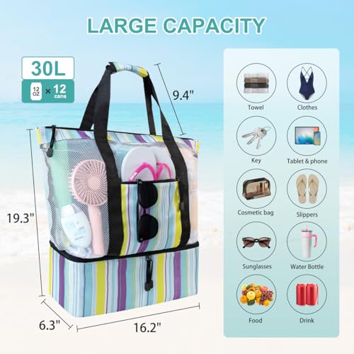 ASL 2-in-1 Beach Bag with Cooler