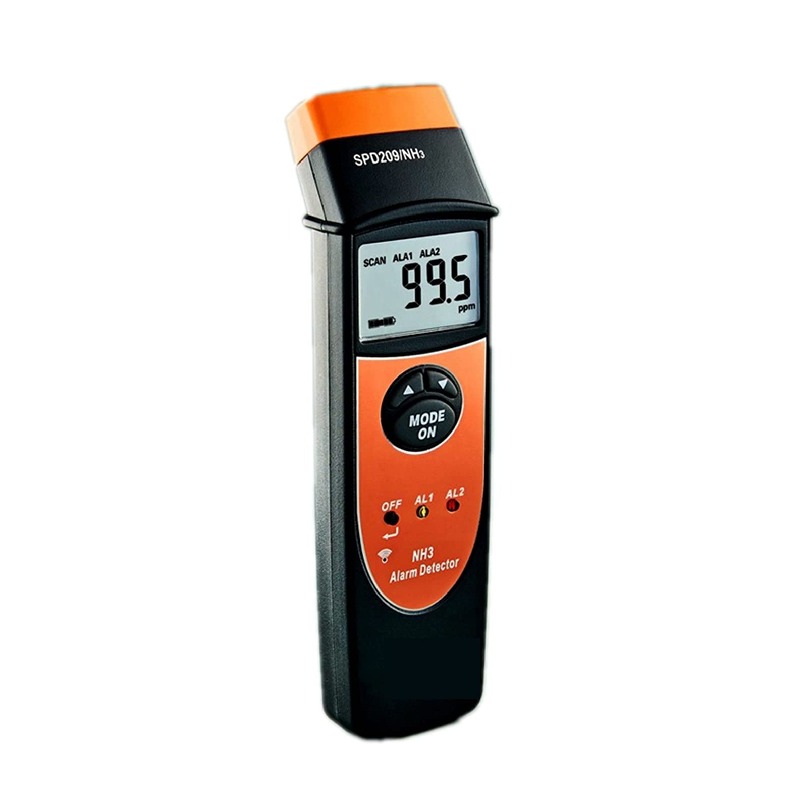 Misuratori della qualità dell'aria, Digitale portatile. Lcd. Ammoniaca NH3. Rilevatore di gas 0-10. 0ppm. Sound Light Alarm precisa 0. 13:00 Display della retroilluminazione del monitor di perdita di