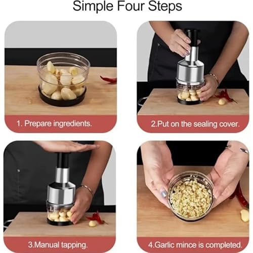 Triturador Manual Picador Alimentos Com Dispenser Clássico Prático